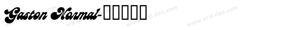 Gaston Normal字体转换